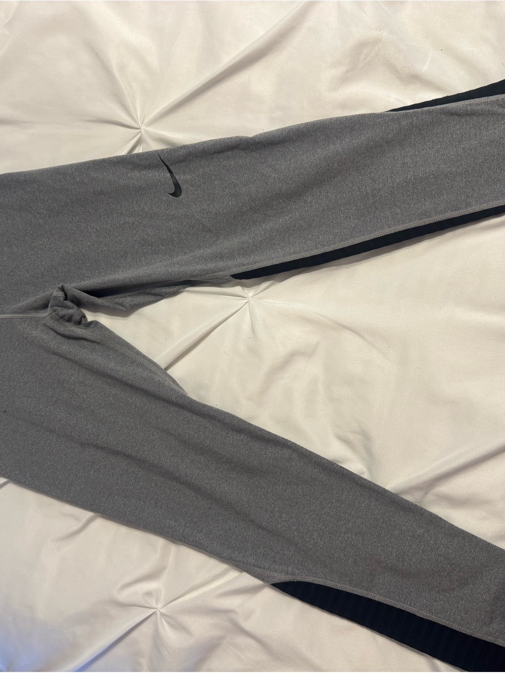 Nike Gray and Black Leggings